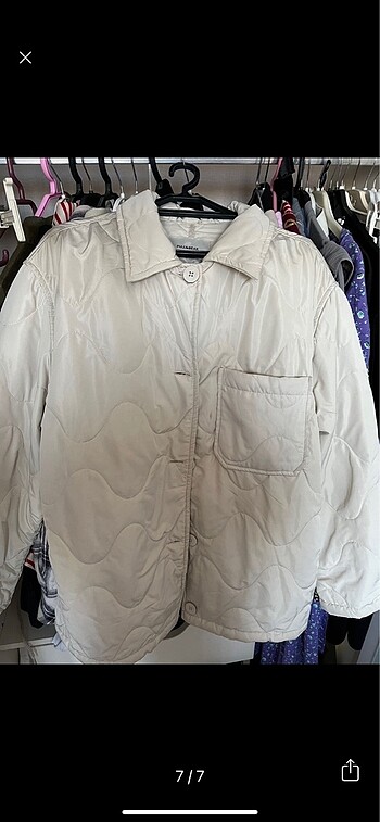 xs Beden pull & bear kapitone ceket mont