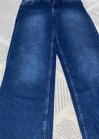 Kadın Mavi Midi Boy Denim Jean