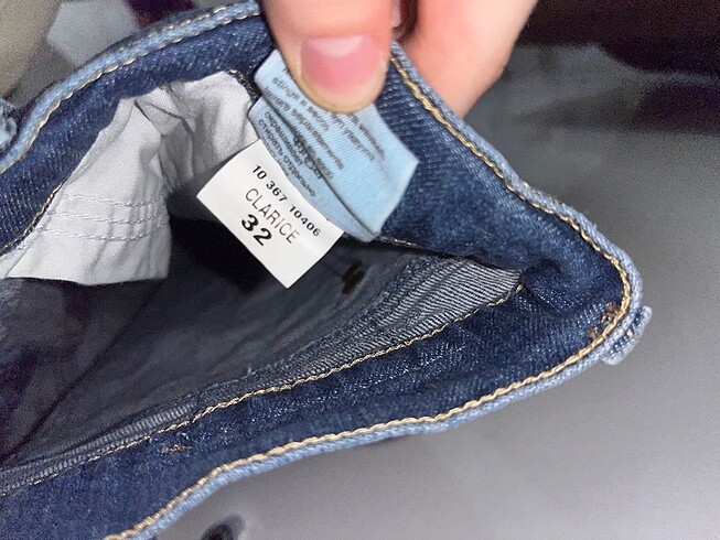 32 Beden Kadın Kapri Kot Pantolon