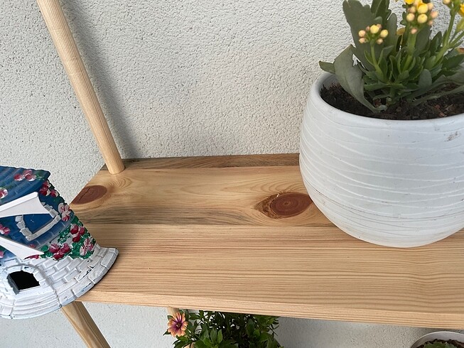 Masif Ahşap Raf Saksılık Düzenleyici - Görsel 5