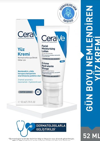CeraVe Yüz Nemlendirici Krem 50 ml