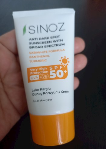 Sinoz Leke Karşıtı Güneş Kremi SPF 50+