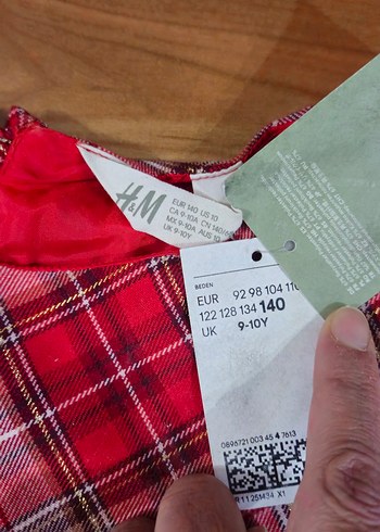 10 Yaş Beden h&m çocuk elbisesi yeni etiketli