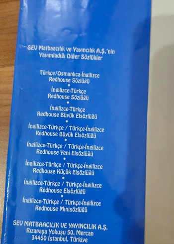 Redhouse Türkçe-İngilizce Sözlük - Görsel 8