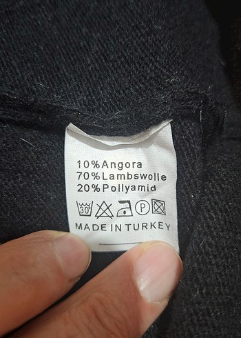 yün triko kısa kollu kazak - Görsel 5