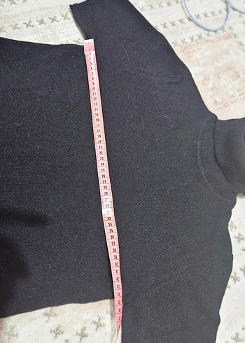 yün triko kısa kollu kazak - Görsel 4