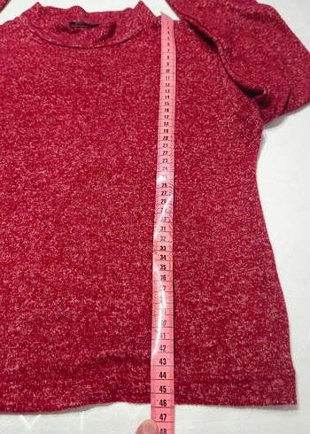 bordo kadın Triko kazak - Görsel 4