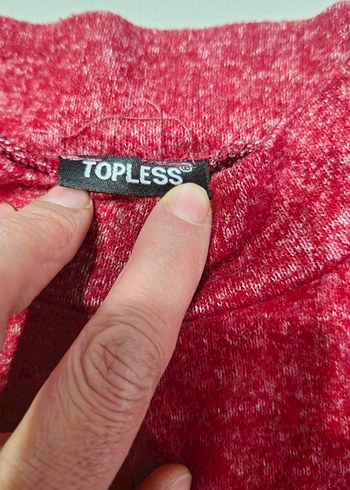 bordo kadın Triko kazak - Görsel 6