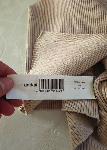 Bej V Yaka Örgü Kadın Yelek - Görsel 6