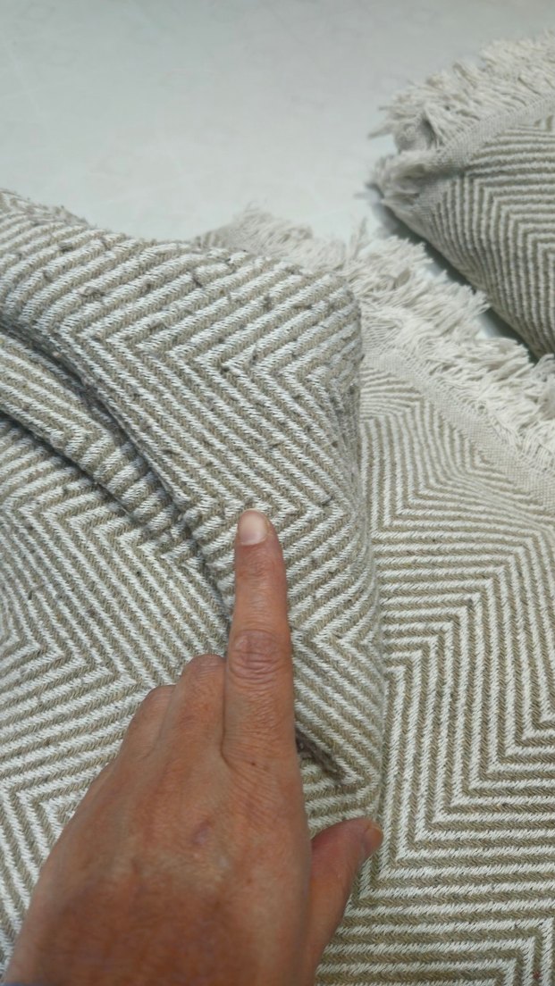 Bej Klasik Kanepe Örtüsü - Görsel 5