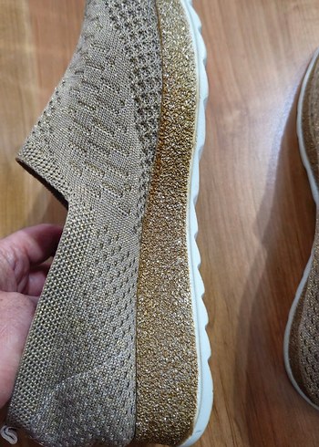 simli kadın ayakkabı - Görsel 5