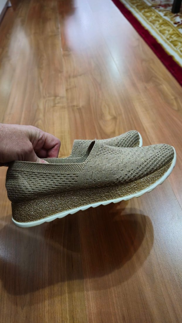 simli kadın ayakkabı - Görsel 2