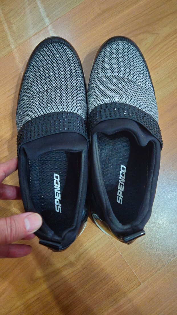 Gri Dolgu Topuklu Kadın Spor Ayakkabı - Görsel 2