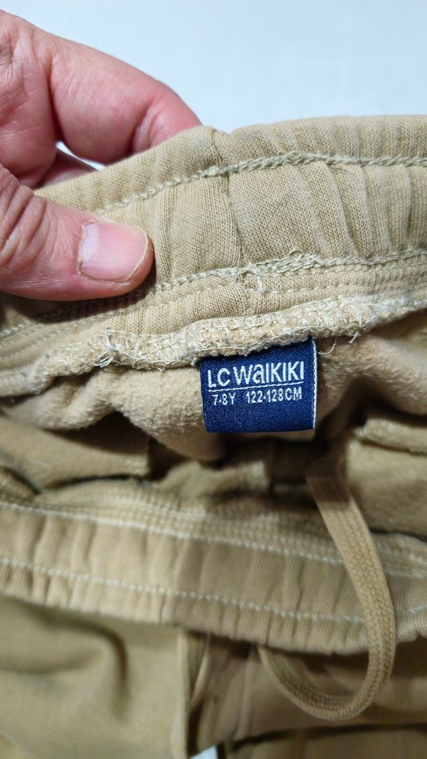 Bej Erkek Çocuk Rahat Kesim Eşofman Altı - Görsel 3