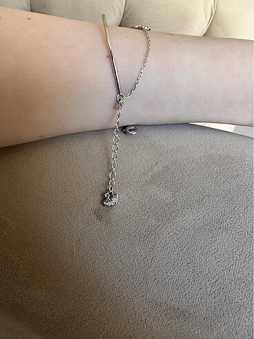 Beden mavi Renk Swarovski mavi taşlı bileklik