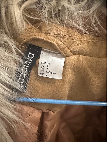 H&M H&m yakası kürklü ceket