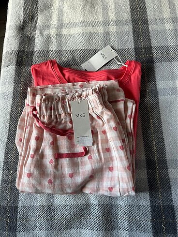 xs Beden pembe Renk Marks and spencer kısa kollu pijama