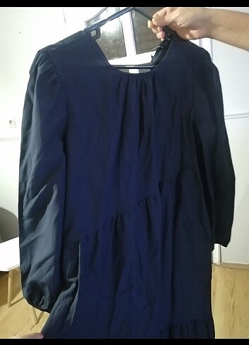 38 Beden lacivert Renk Trendyol modest lacivert elbise
