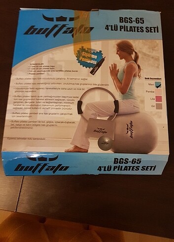 Pilates küçük ve büyük top ve pilates çemberi 