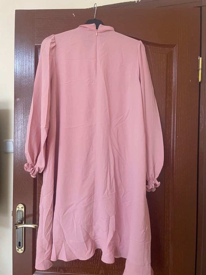 Tuğba Marka Pembe Uzun Kollu Drapeli Bluz - Görsel 3