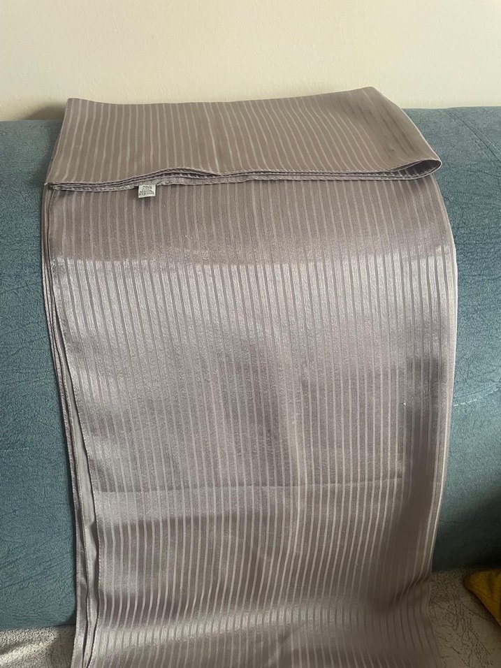 Gri hint ipeği marka şal - Görsel 3