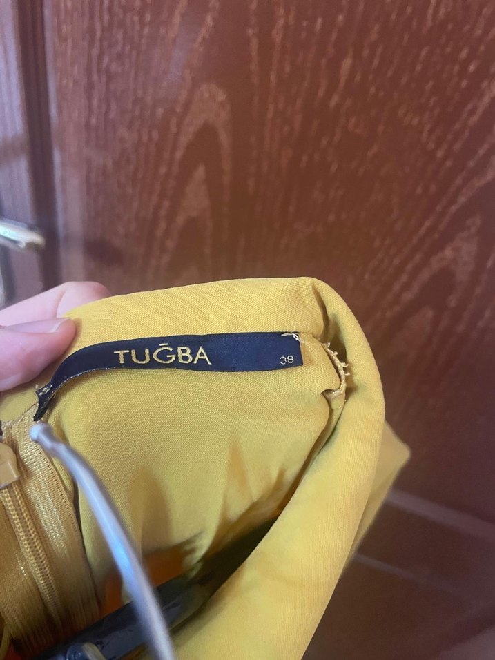 Tuğba venn marka Uzun Kollu Sarı Kadın Tunik - Görsel 4