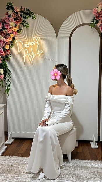 xs Beden beyaz Renk Betty&Sam söz nişan nikah elbisesi