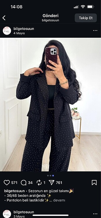 Pırıltı blazer takım 1 kere kullanıldı