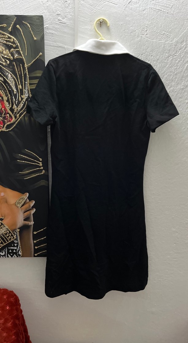 Moncler Siyah Kısa Kollu Midi Elbise - Görsel 3