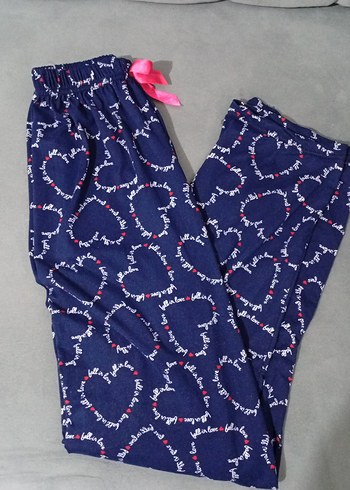 Renkli Kalp Desenli Rahat Pijama Altı