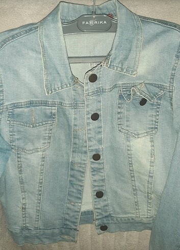 Crop kot ceket