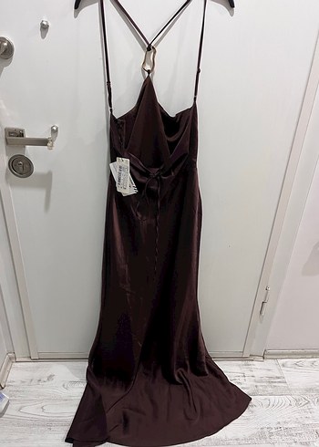 trendyolmilla saten elbise - Görsel 3