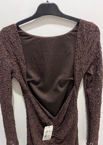 trendyolmilla sırt dekolteli elbise - Görsel 4