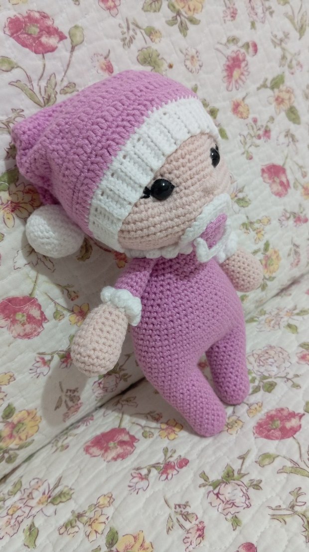 Amigurumi emzikli bebek - Görsel 2