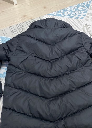 44 Beden siyah Renk Siyah Kapüşonlu Fermuarlı Kadın Mont