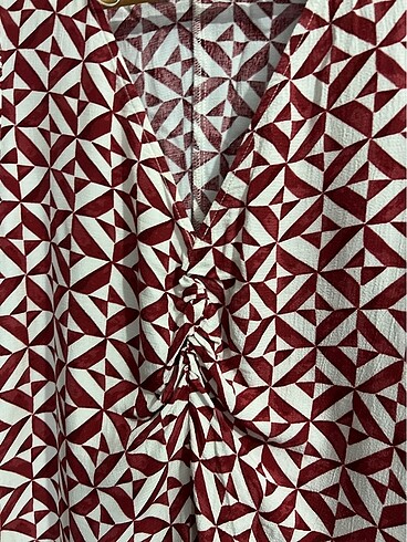 s Beden bordo Renk H&M elbıse