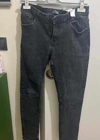 Defacto Koyu Gri Slim Fit Jean Pantolon