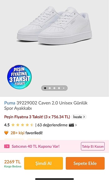 Unisex spor ayakkabı