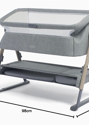 Gri Bebek Beşiği ve Sepeti - Görsel 2