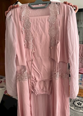 Pembe gelin seti