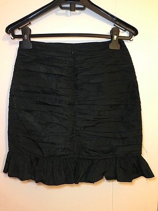 Zara siyah drape mini etek