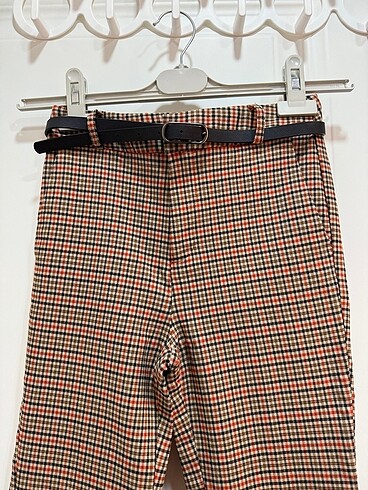 Stradivarius kareli chino pantolon - Görsel 2