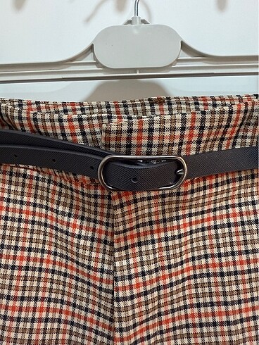 Stradivarius kareli chino pantolon - Görsel 5