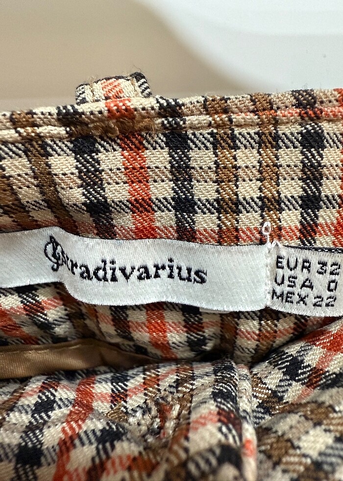 Stradivarius kareli chino pantolon - Görsel 4