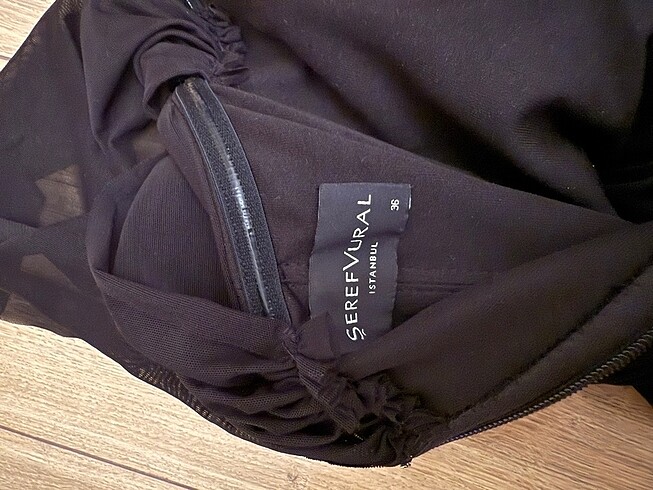 Siyah abiye elbise - Görsel 8