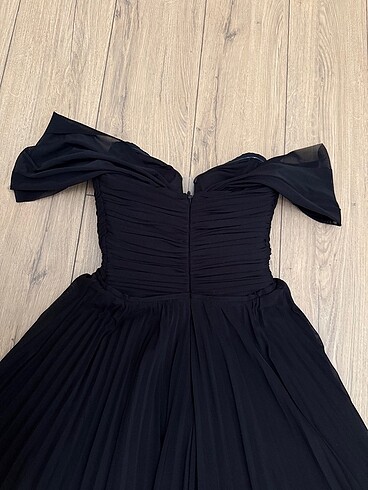 Siyah abiye elbise - Görsel 6