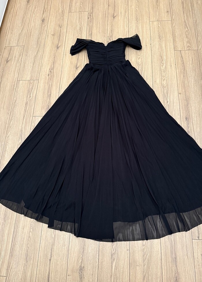 Siyah abiye elbise - Görsel 5