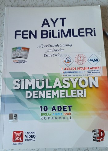 AYT Fen Bilimleri Simülasyon Denemeleri Kitabı