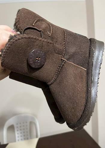 Kız Çocuk Kahverengi Süet Tokalı Bot - Görsel 3