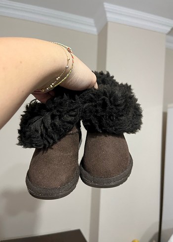 Kız Çocuk Kahverengi Süet Tokalı Bot - Görsel 6